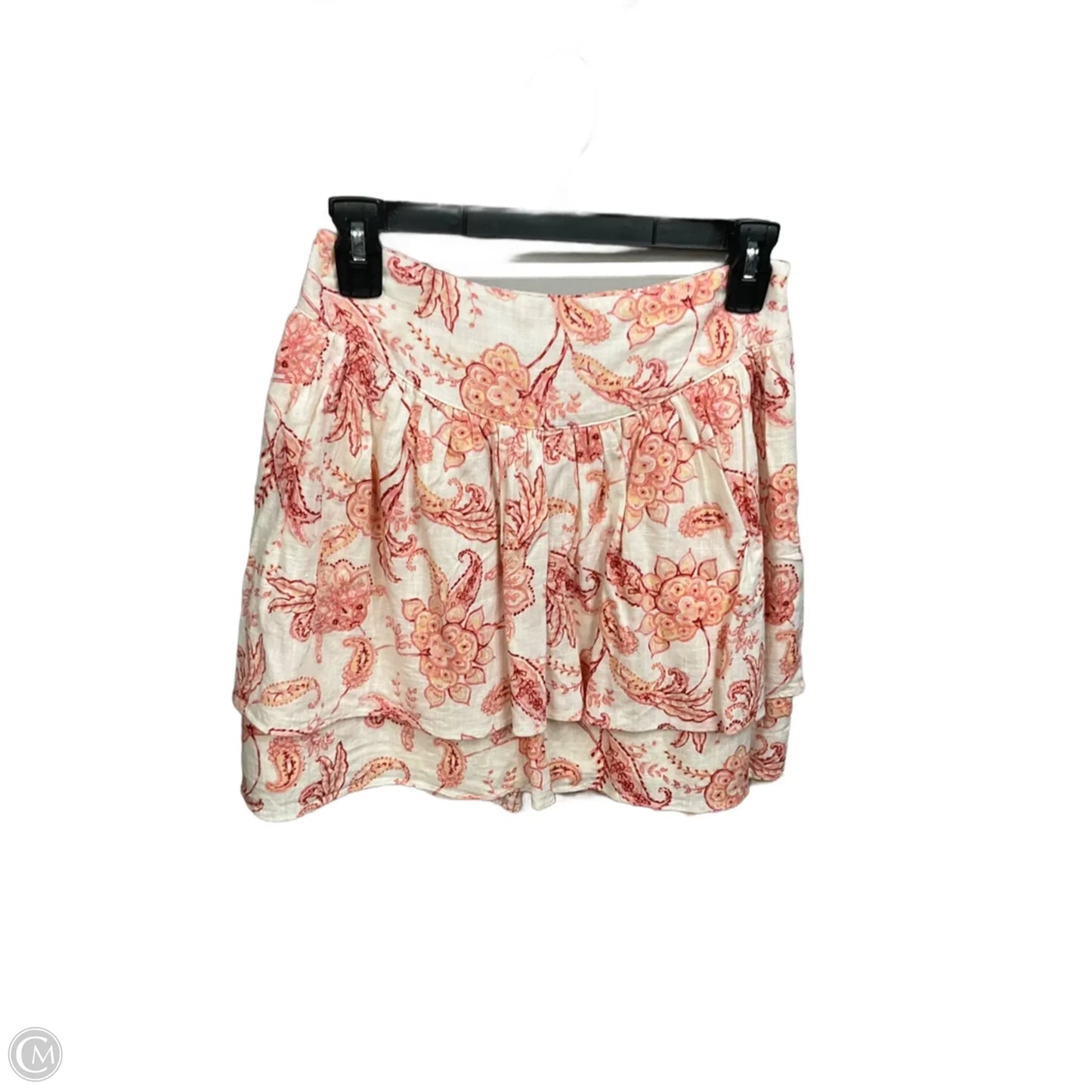 Skirt Mini & Short By Express In Pink & White, Size: Xs