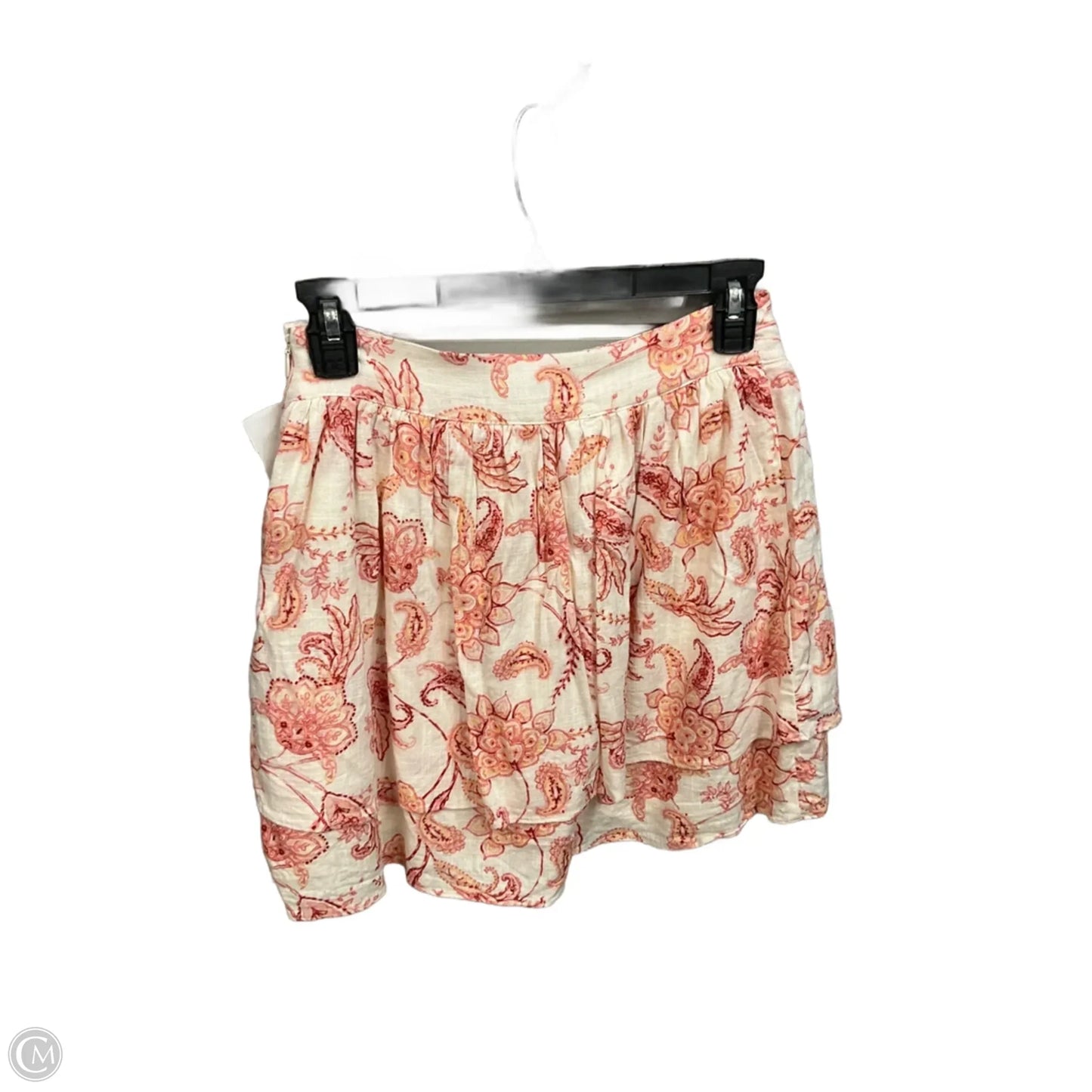 Skirt Mini & Short By Express In Pink & White, Size: Xs