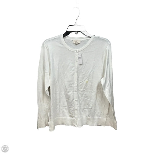 Cardigan By Loft In White, Size: Xl
