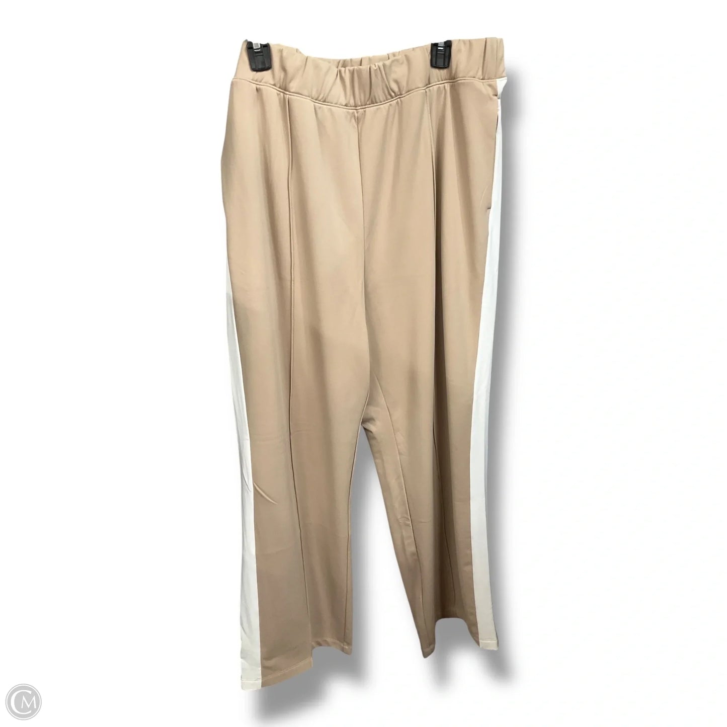 Athletic Pants By Cmc In Tan & White, Size: 2x