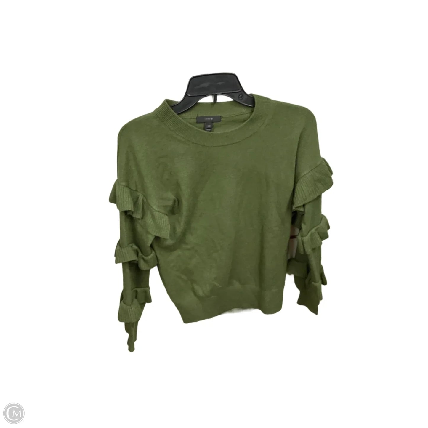 Top Long Sleeve Basic By J. Crew In Green, Size: Xxs