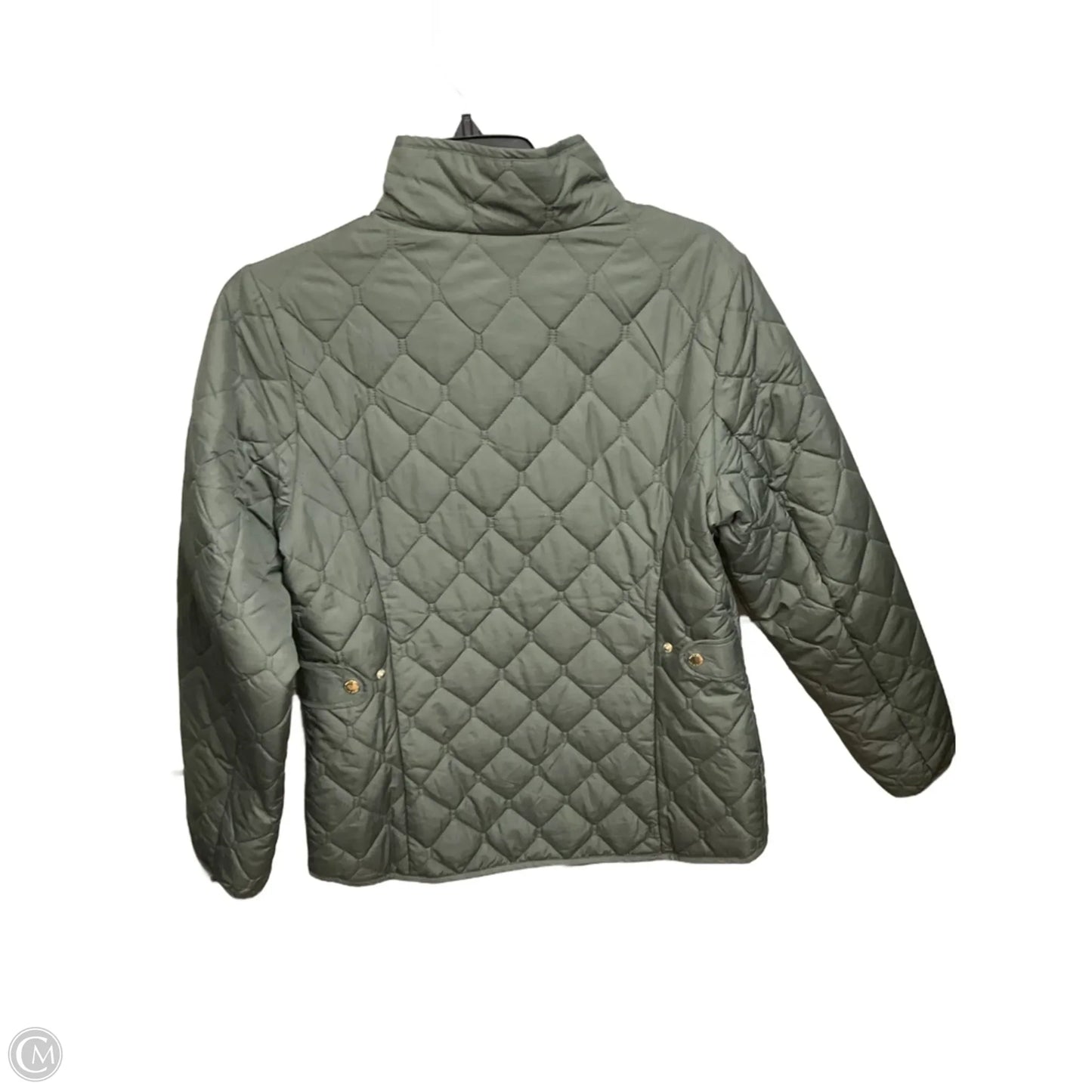 Jacket Puffer & Quilted By Eddie Bauer In Green, Size: M