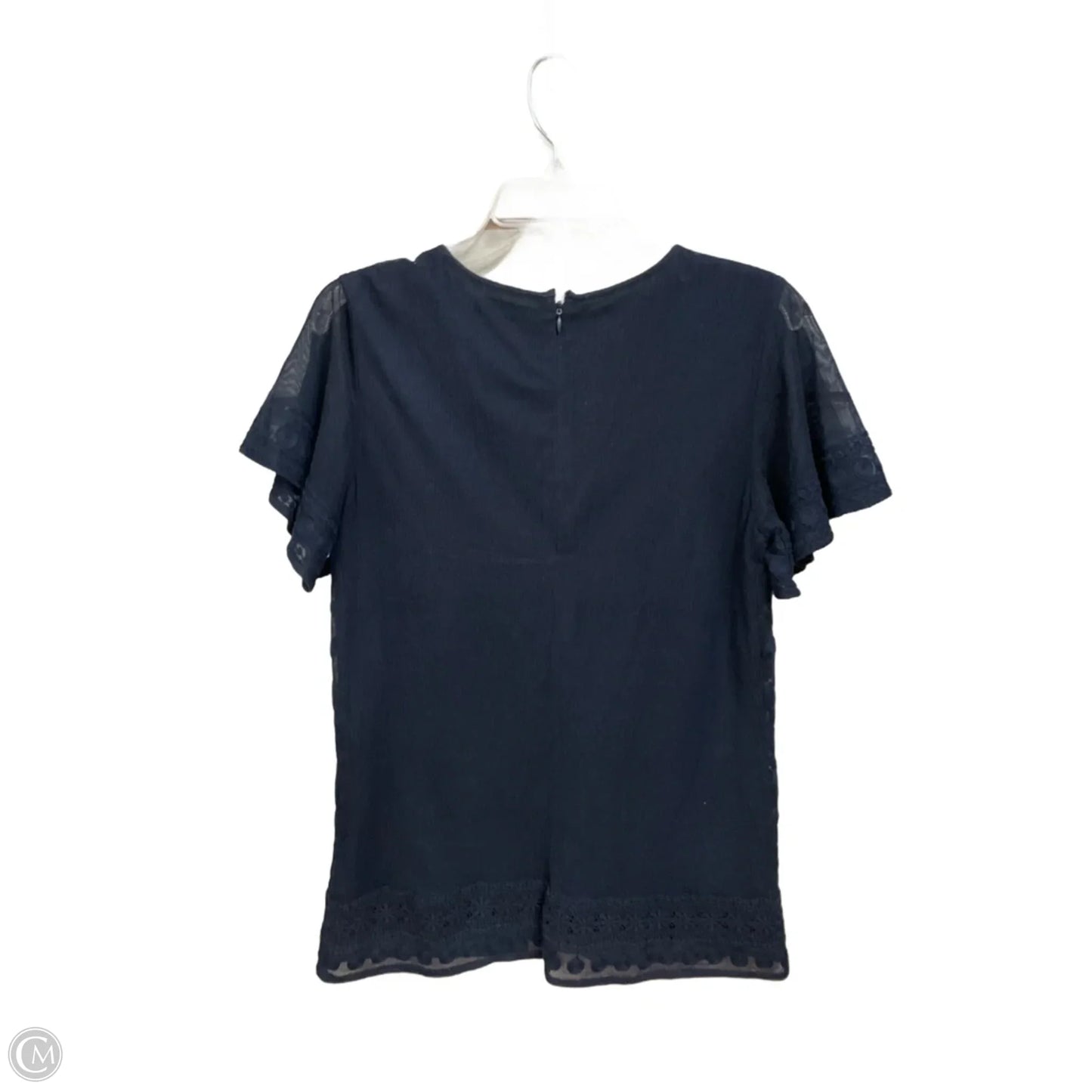 Top Short Sleeve Basic By Lauren By Ralph Lauren In Navy, Size: M