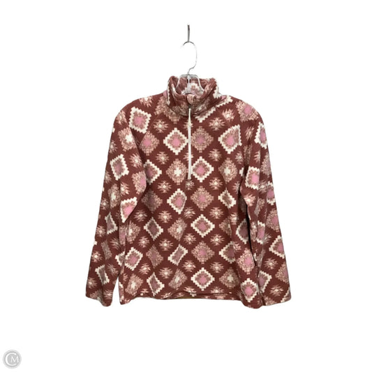 Jacket Fleece By Eddie Bauer In Multi-colored, Size: L
