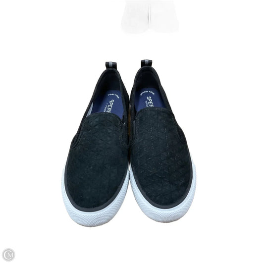 Shoes Flats By Sperry In Black & White, Size: 6.5