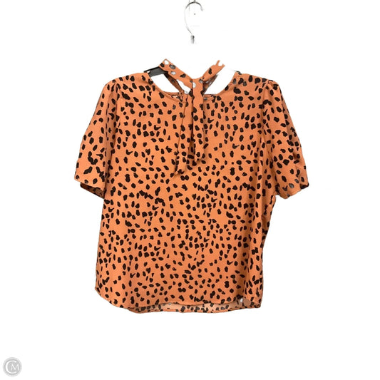 Top Short Sleeve By Papermoon In Animal Print, Size: Mp