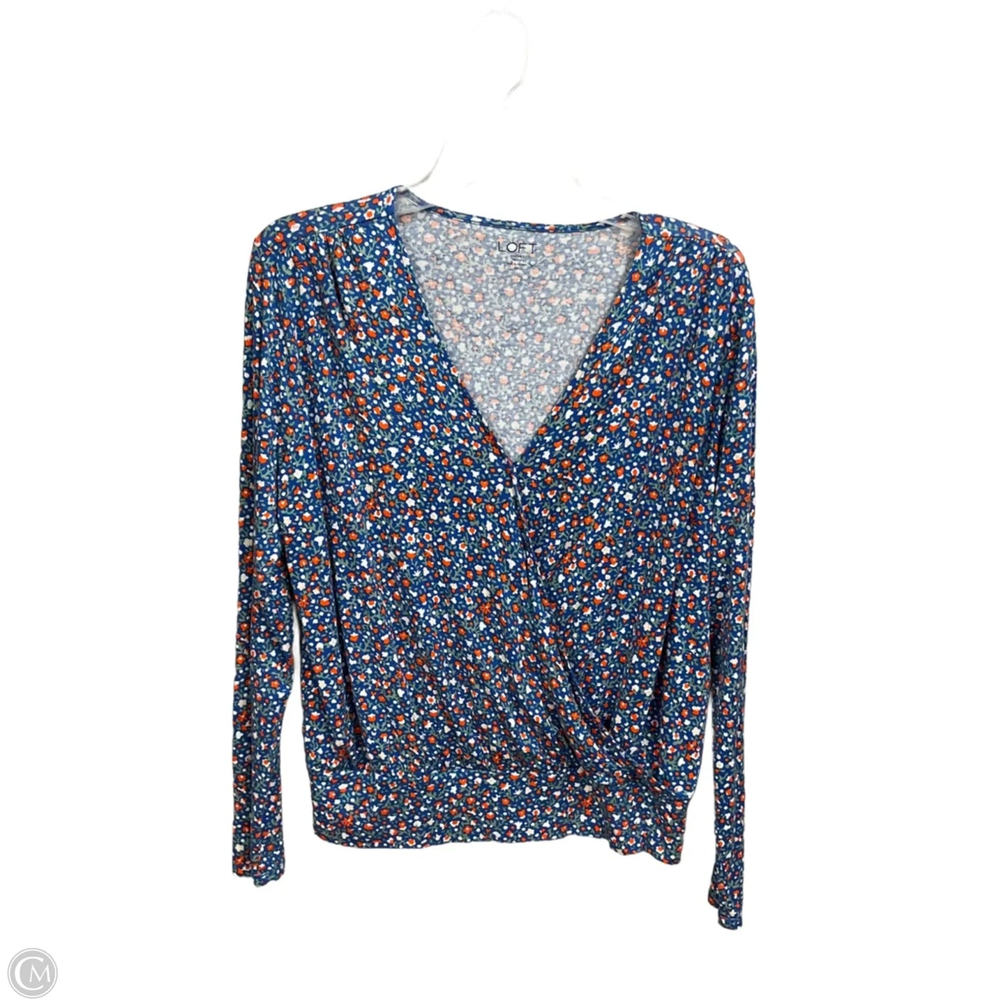 Top Long Sleeve By Loft In Floral Print, Size: Mp