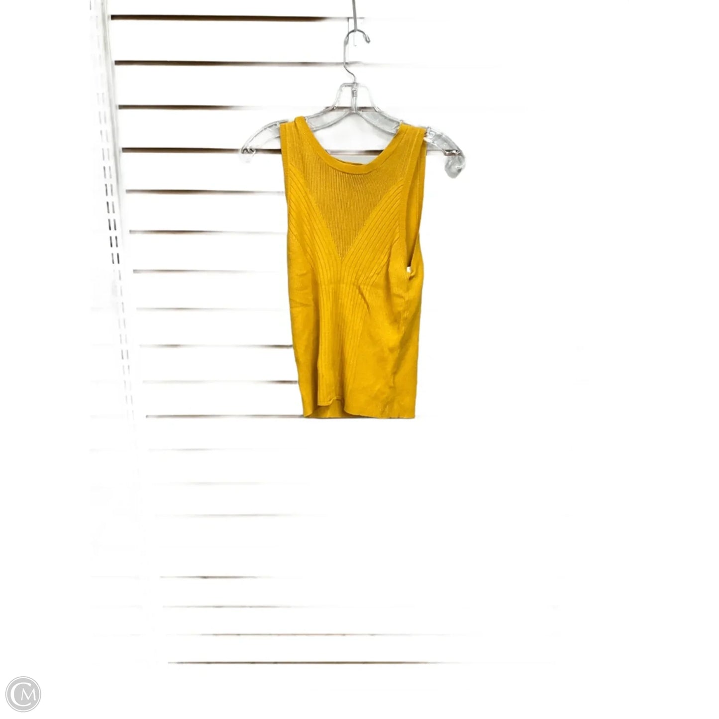 Top Sleeveless Basic By Express In Yellow, Size: M