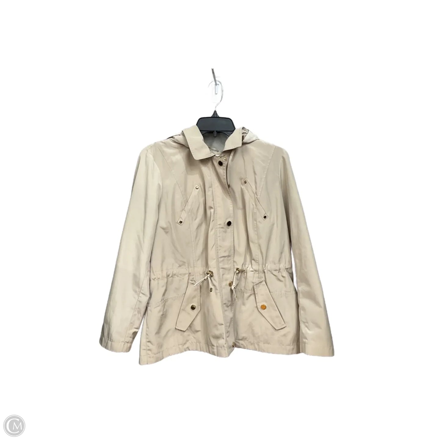 Jacket Windbreaker By Charter Club In Beige, Size: Lp