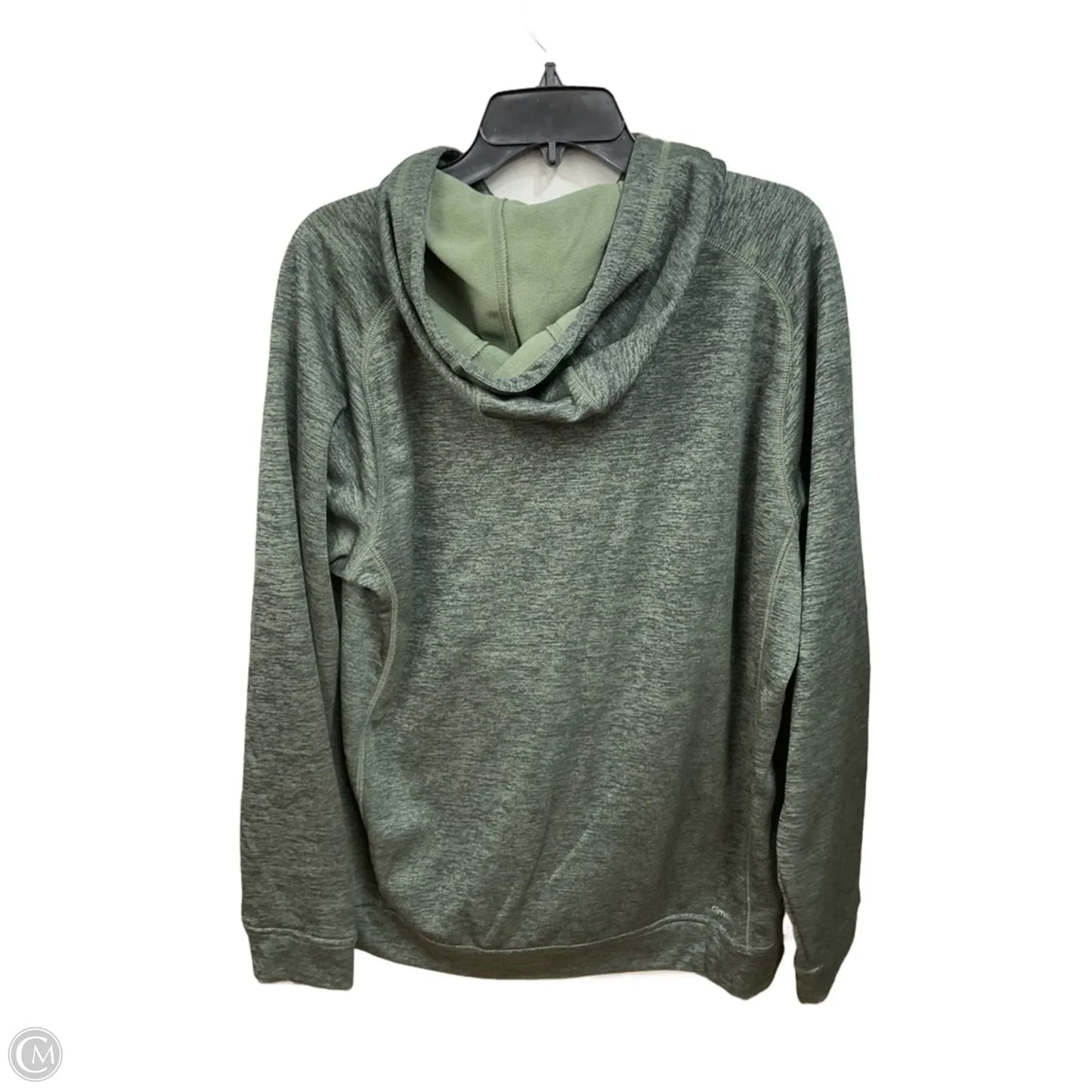 Sweatshirt Hoodie By Adidas In Green, Size: L