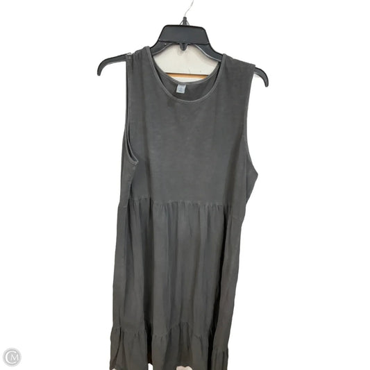Dress Casual Maxi By Old Navy In Grey, Size: Xl