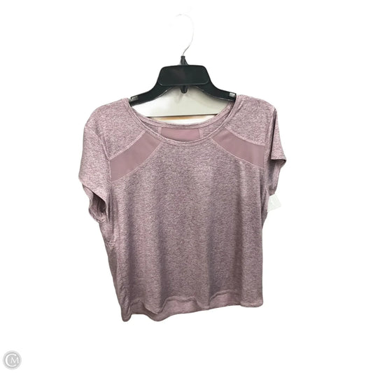 Athletic Top Short Sleeve By Clothes Mentor In Purple, Size: L