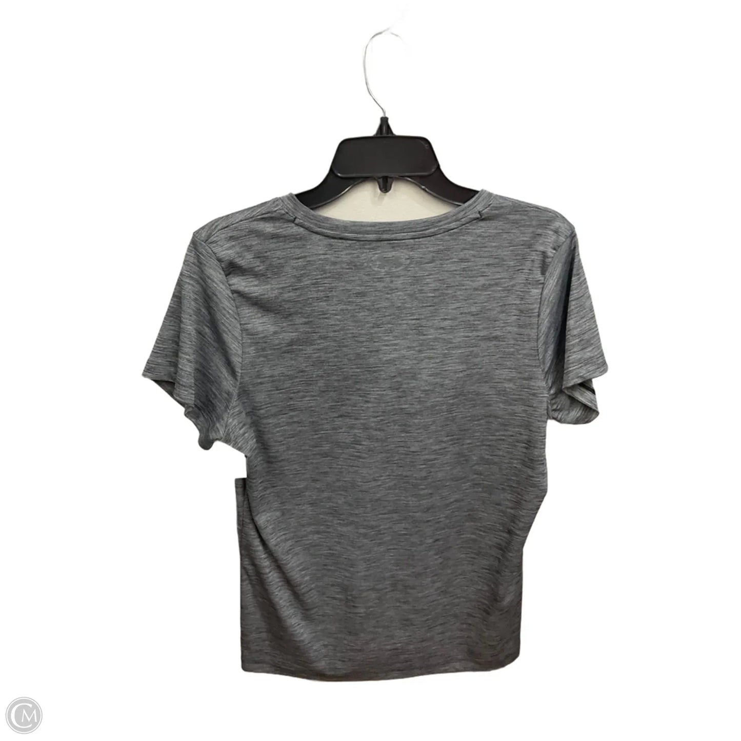 Athletic Top Short Sleeve By Under Armour In Blue & Grey, Size: L