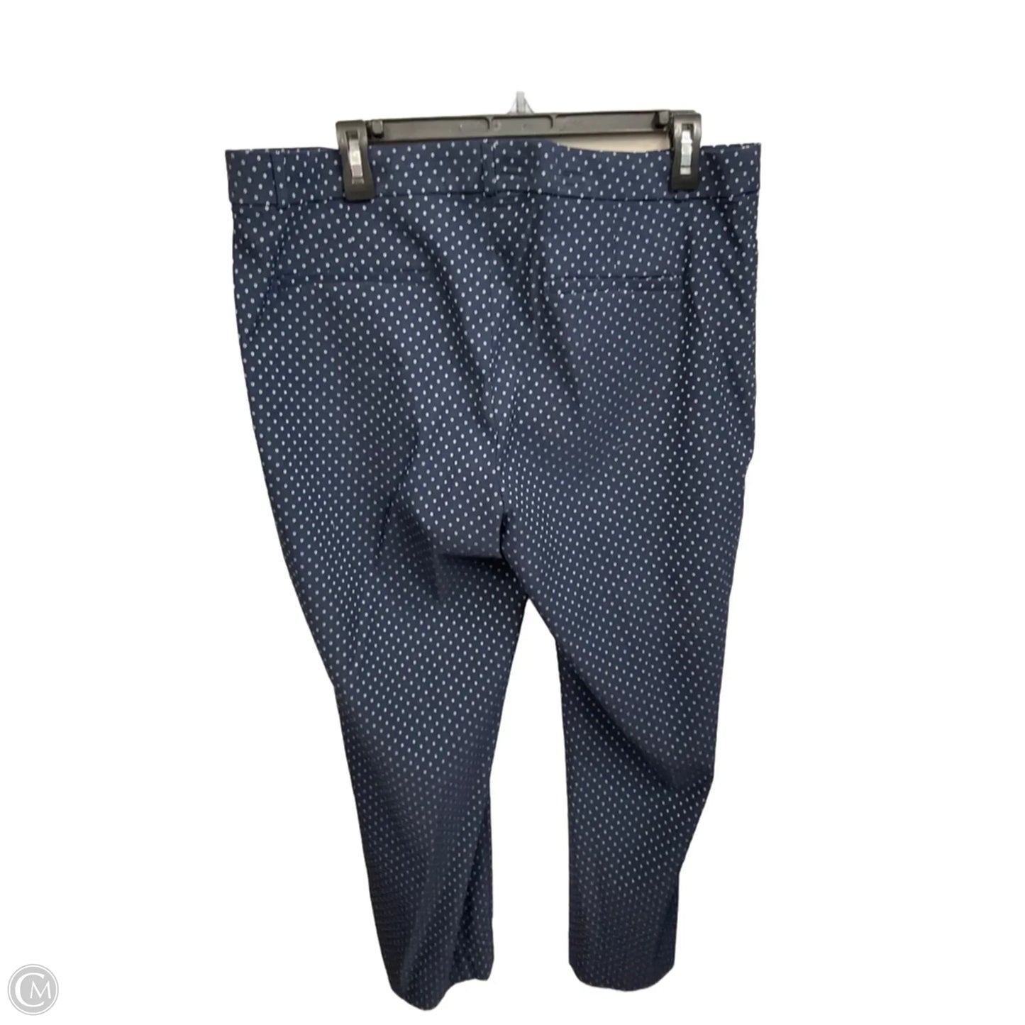 Pants Cropped By Banana Republic In Blue, Size: 14
