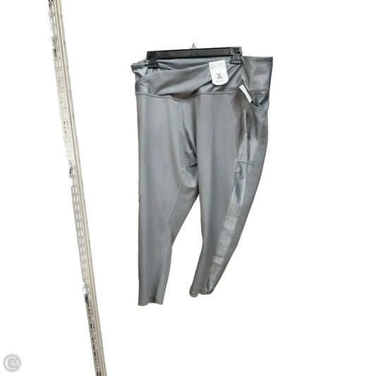 Athletic Capris By Xersion In Grey, Size: 2x