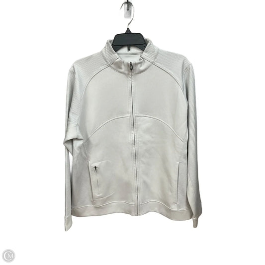 Athletic Jacket By Cutter And Buck In Grey, Size: Xl