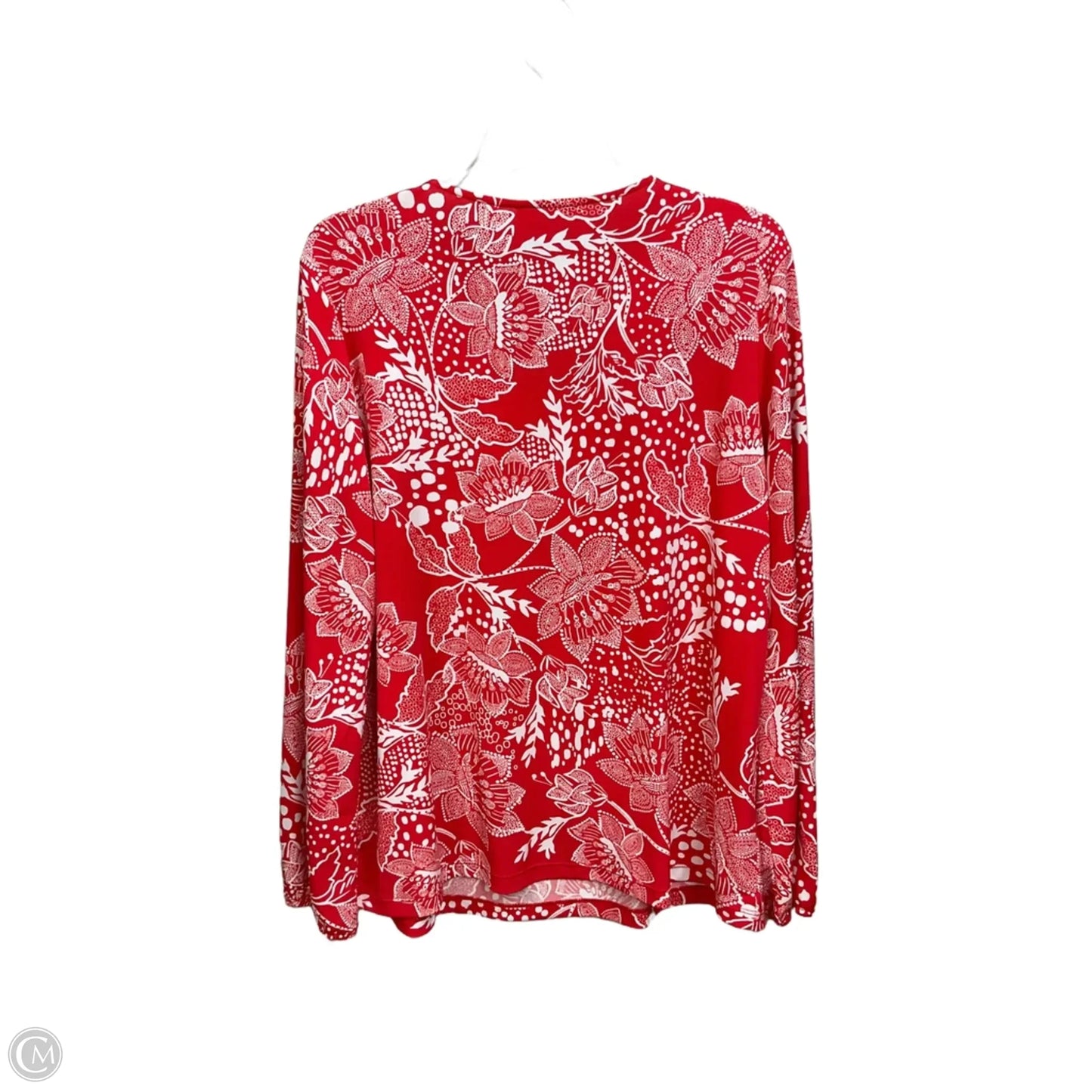 Blouse 3/4 Sleeve By Susan Graver In Floral Print, Size: L