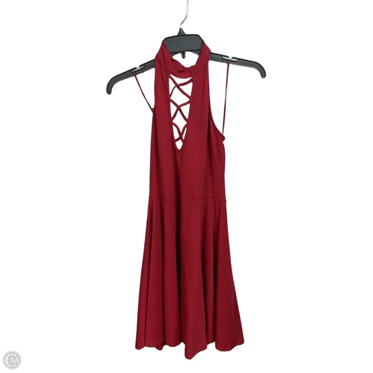 Dress Casual Short By Express In Red, Size: S