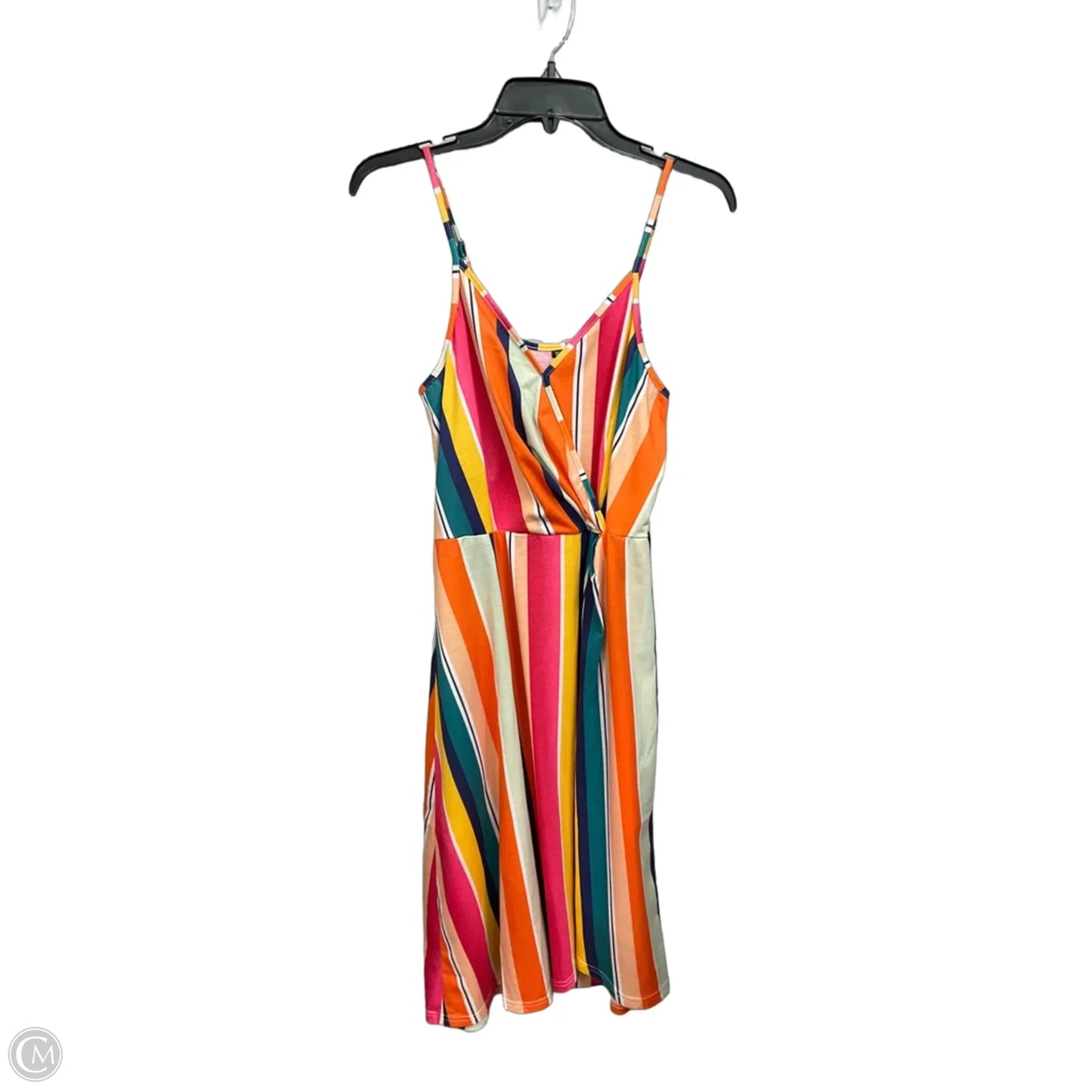 Dress Casual Midi By Clothes Mentor In Striped Pattern, Size: M