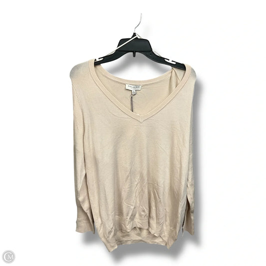 Top Long Sleeve By Skies Are Blue In Cream, Size: 2x