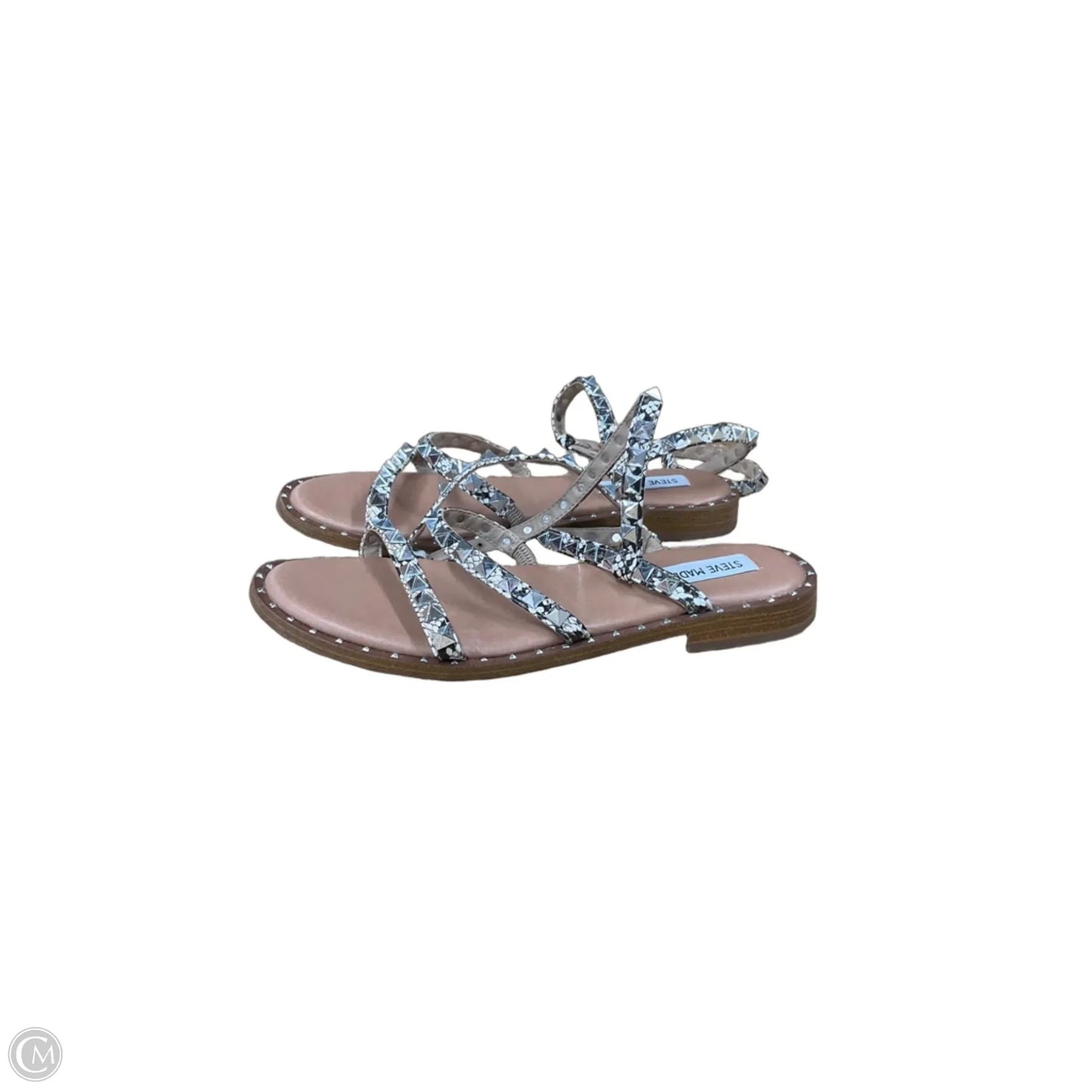 Sandals Flats By Steve Madden In Snakeskin Print, Size: 7.5