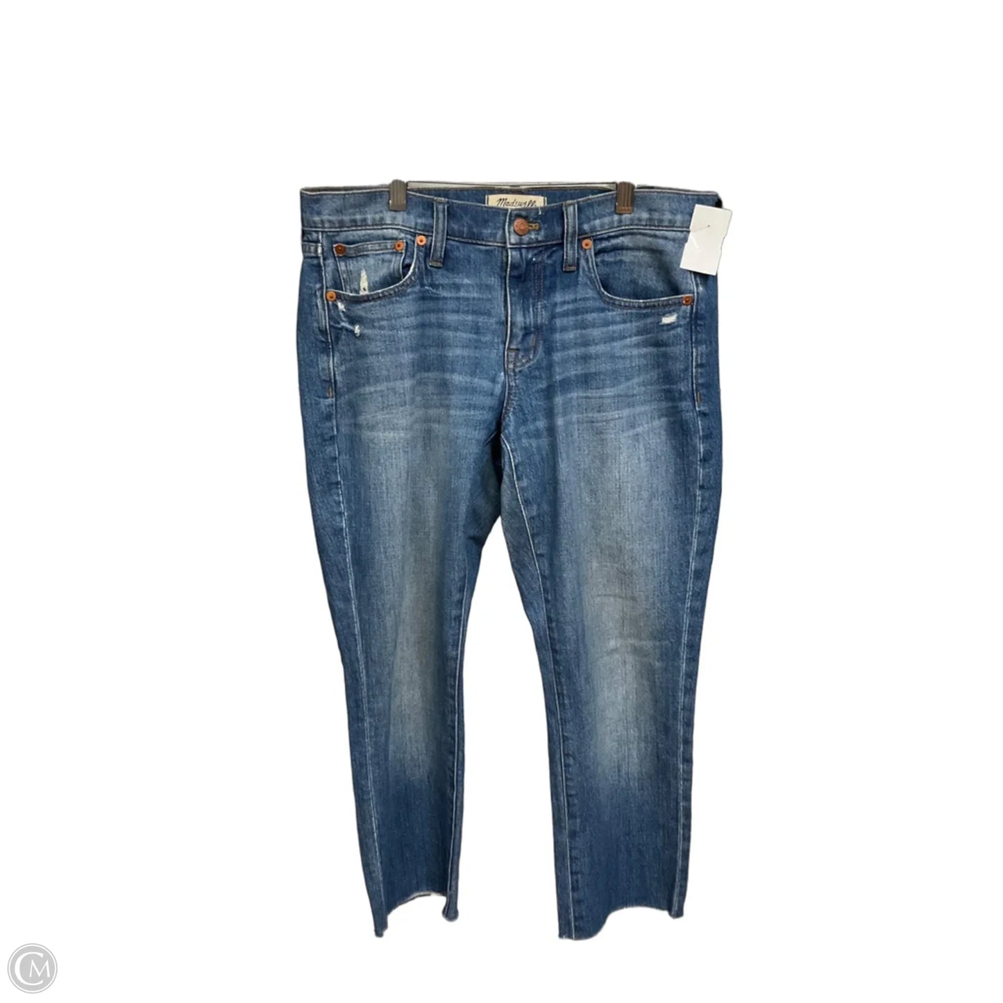Jeans Cropped By Madewell In Blue Denim, Size: 2