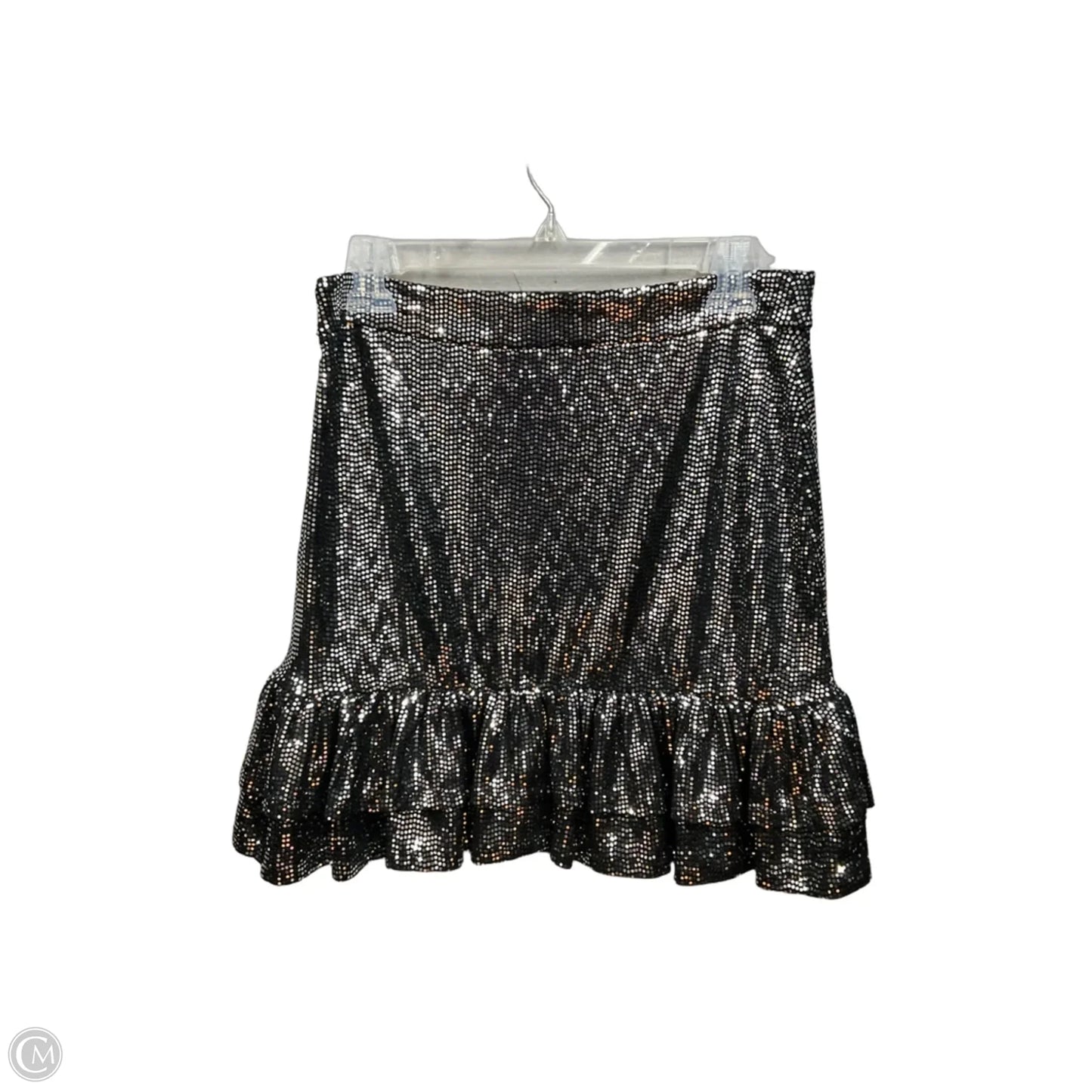 Skirt Mini & Short By Michael By Michael Kors In Black & Silver, Size: 4