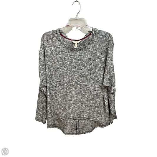 Top Long Sleeve By Matilda Jane In Grey & White, Size: M