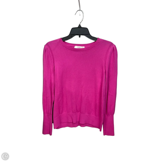 Top Long Sleeve By Loft In Pink, Size: M