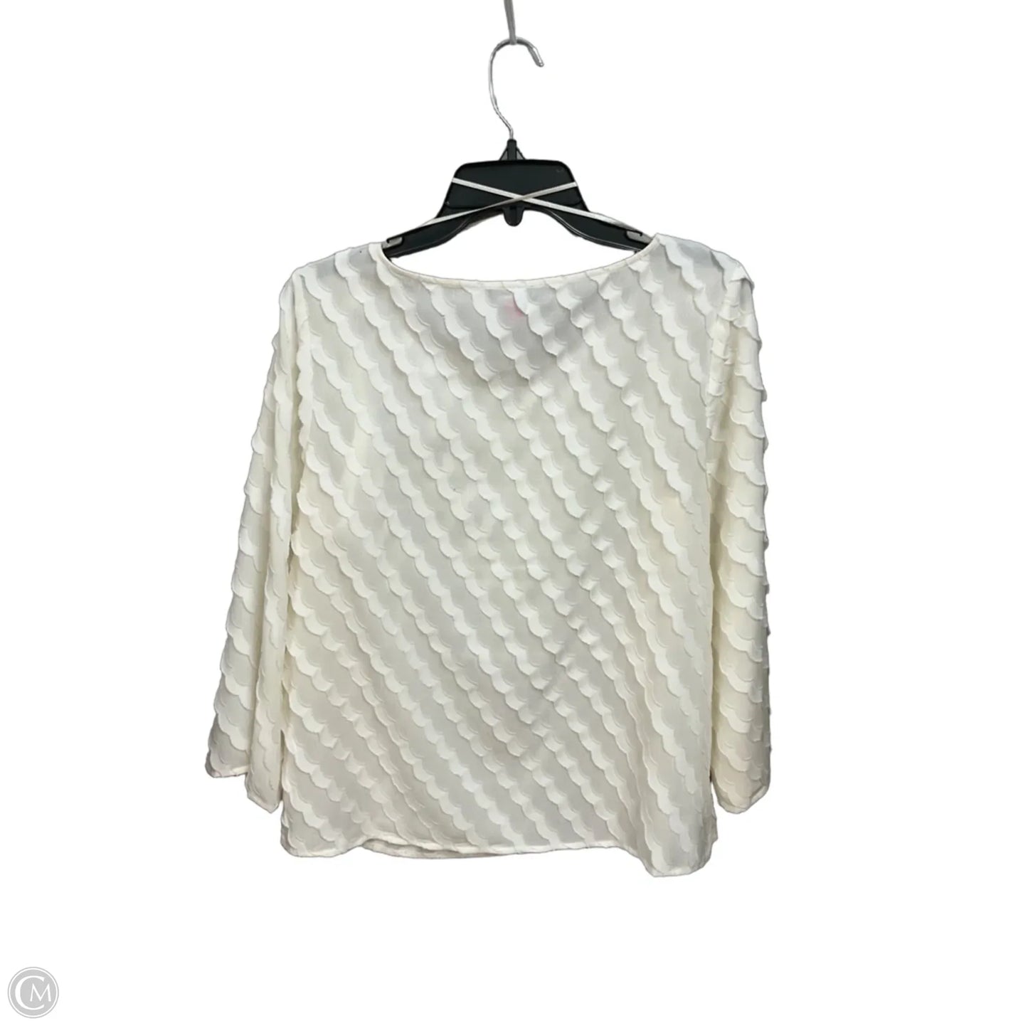 Top Long Sleeve By Vince Camuto In Cream, Size: M