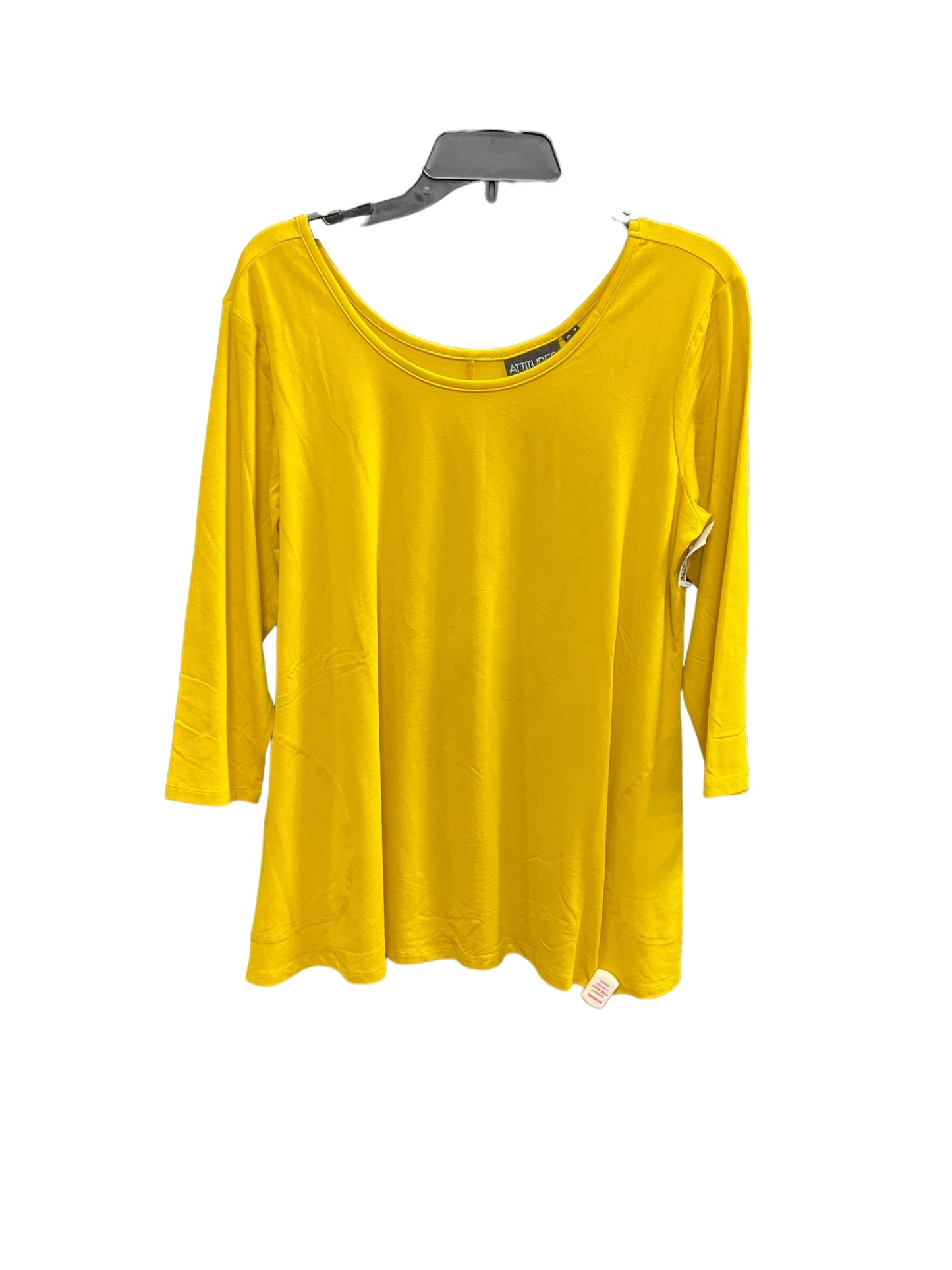 Yellow Top Long Sleeve Basic Attitude, Size M