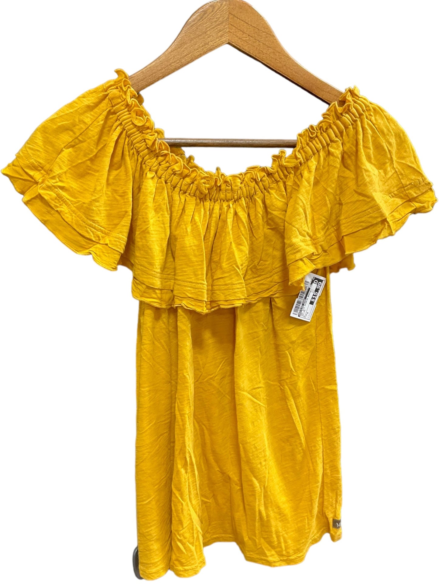 Yellow Top 3/4 Sleeve Basic Matilda Jane, Size S