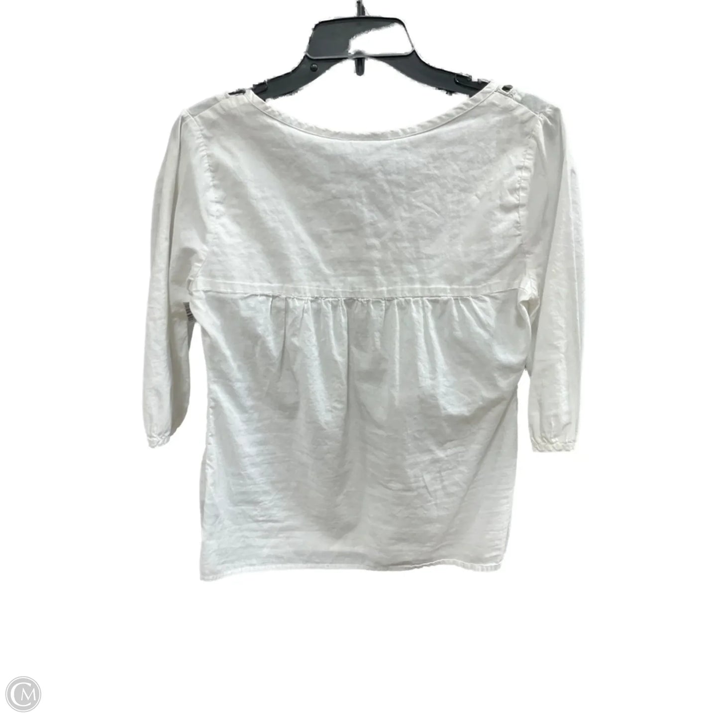 Top 3/4 Sleeve Basic By Mossimo In Cream, Size: S