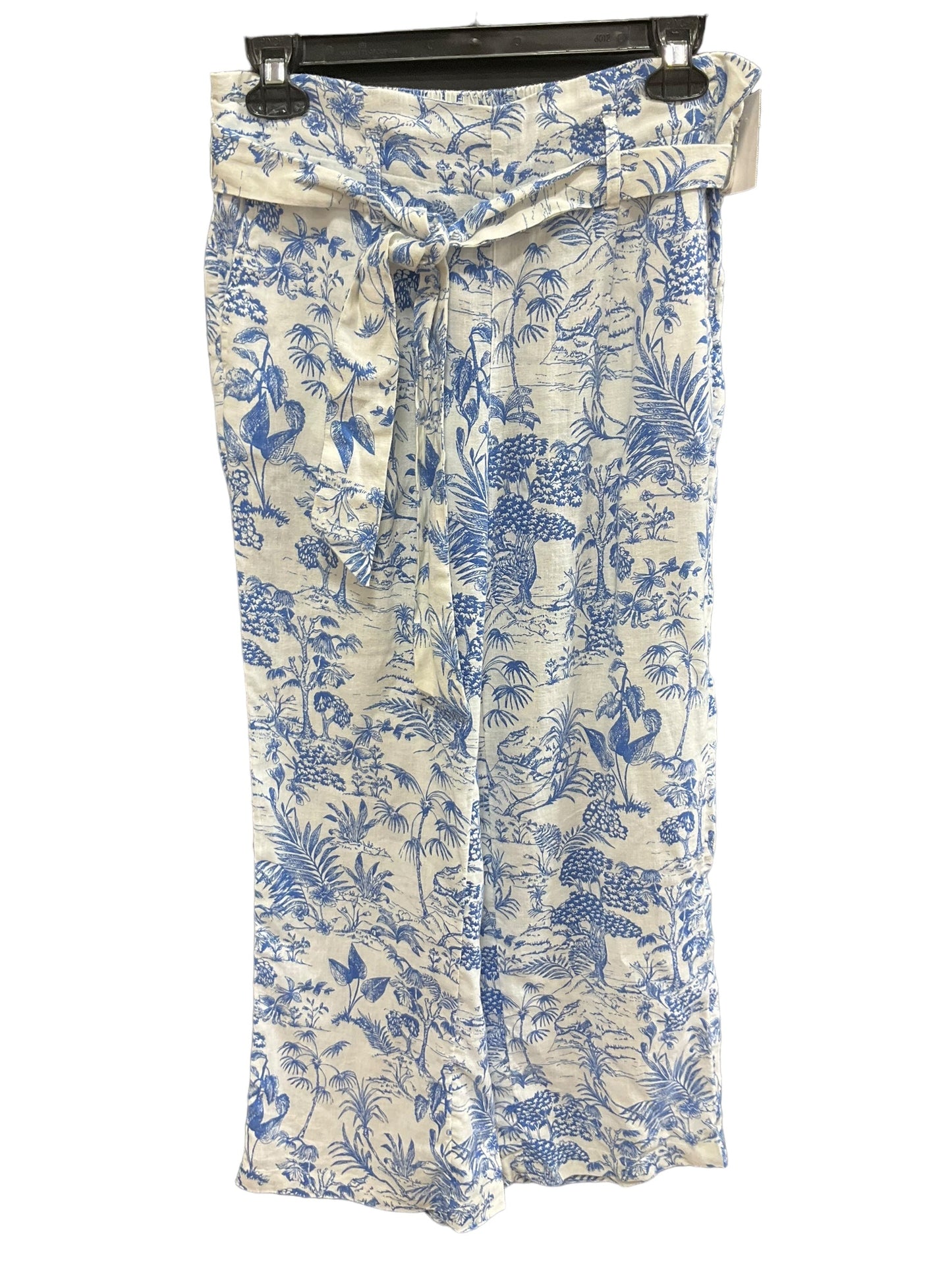 Blue & White Pants Dress Nicole Miller, Size S