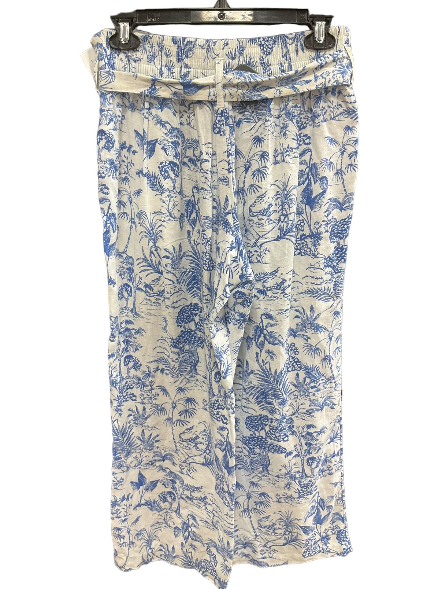 Blue & White Pants Dress Nicole Miller, Size S