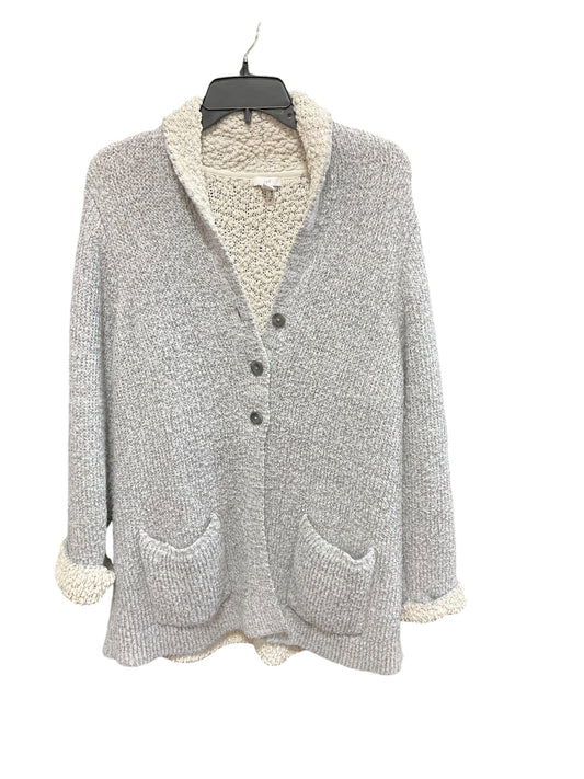 Sweater Cardigan By J. Jill In Grey, Size: L