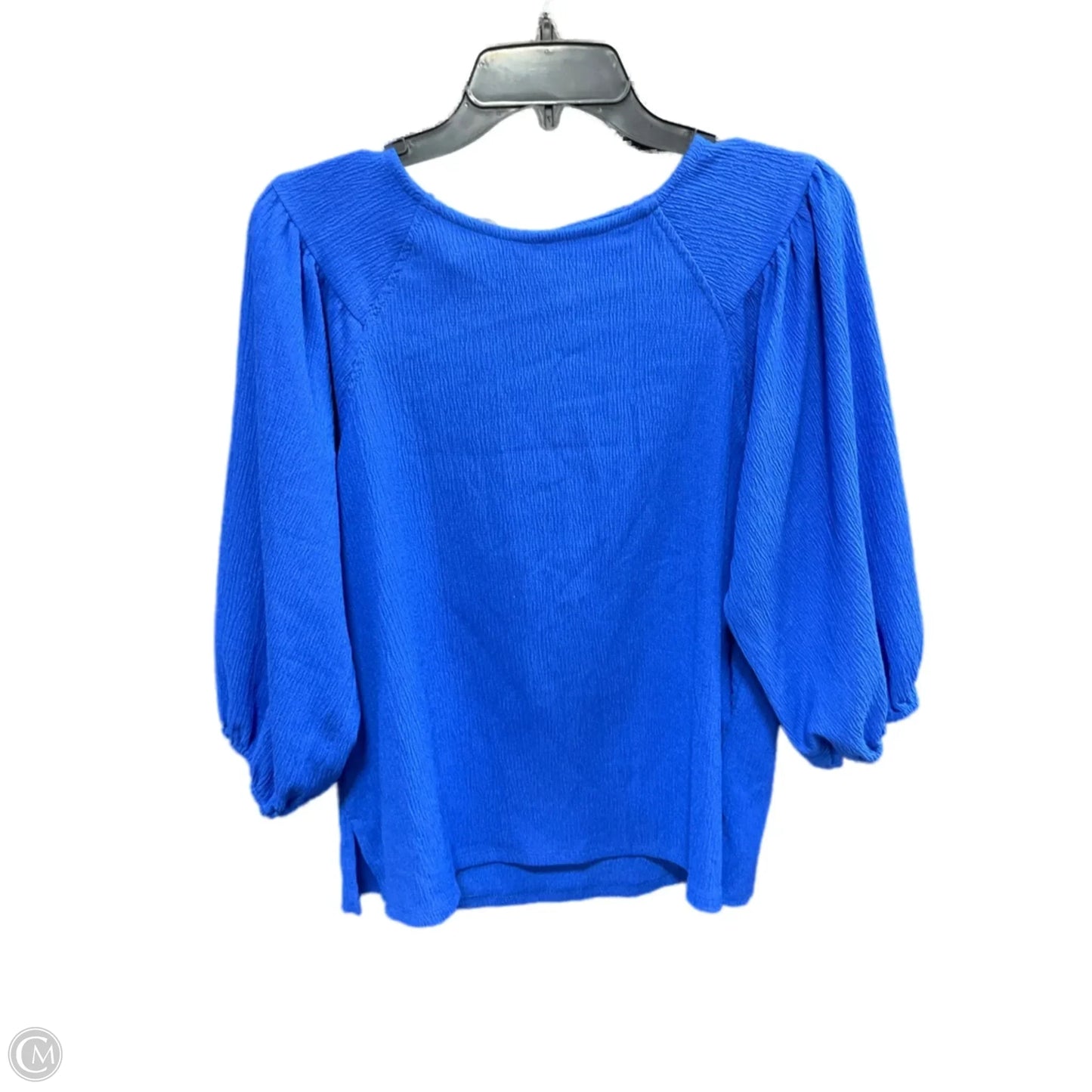 Top 3/4 Sleeve By Vince Camuto In Blue, Size: S