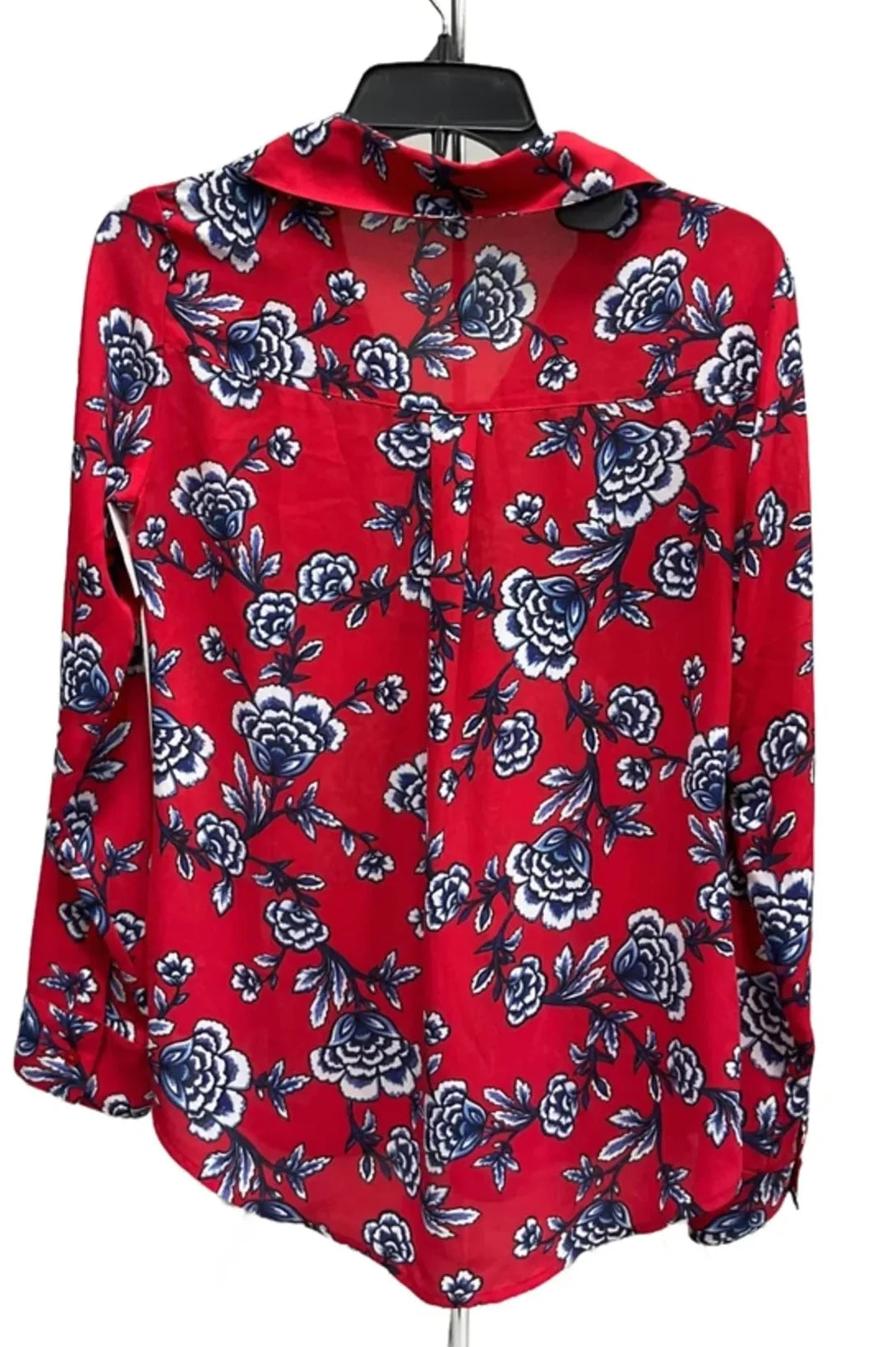 Blouse Long Sleeve By Express In Floral Print, Size: Sp