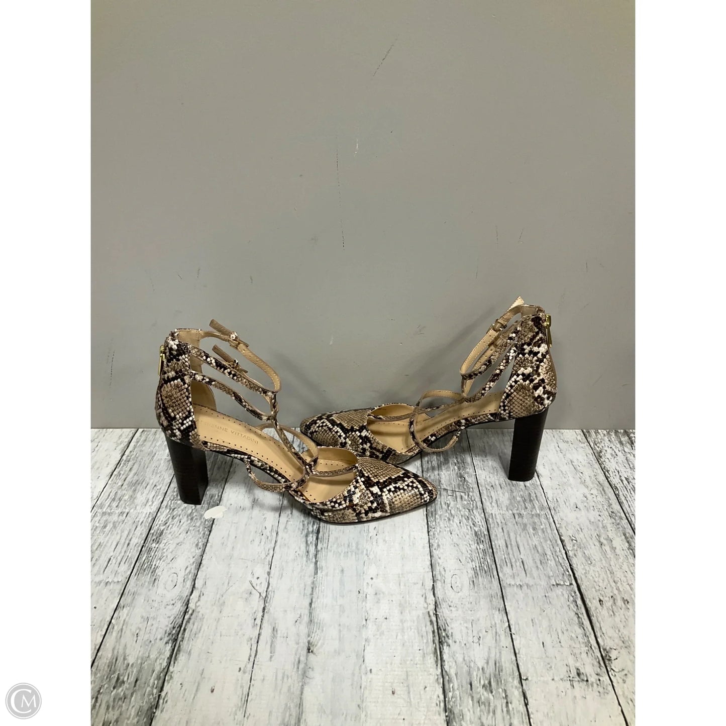 Shoes Heels Block By Adrienne Vittadini In Animal Print, Size: 9.5