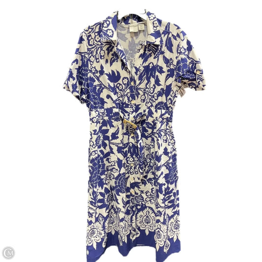 Dress Casual Maxi By Joie In Blue & White, Size: Xl