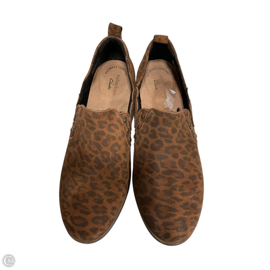 Shoes Heels Block By Clarks In Animal Print, Size: 8.5