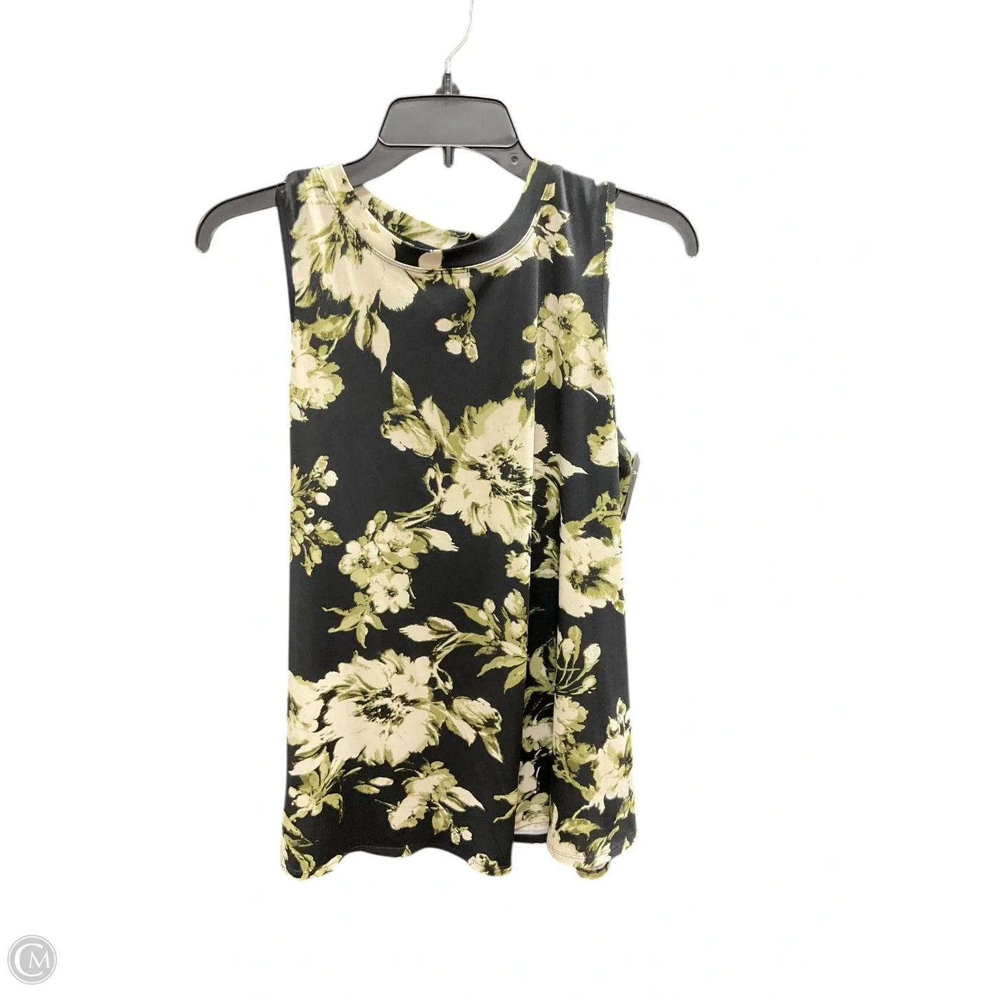 Top Sleeveless Basic By Agb In Black & Green