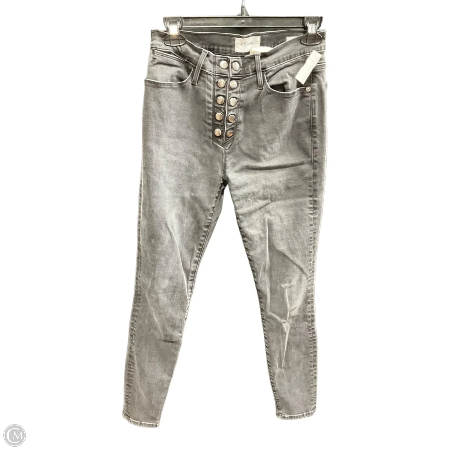 Jeans Skinny By Frame In Black, Size: 6