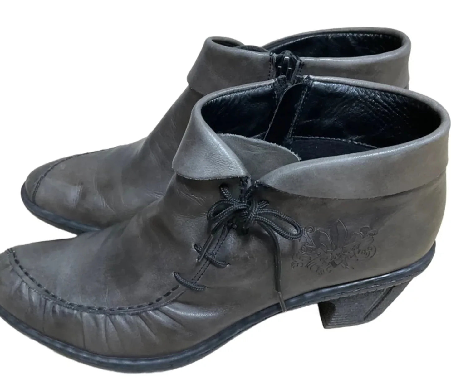 Boots Ankle Heels By Riekers In Taupe, Size: 9