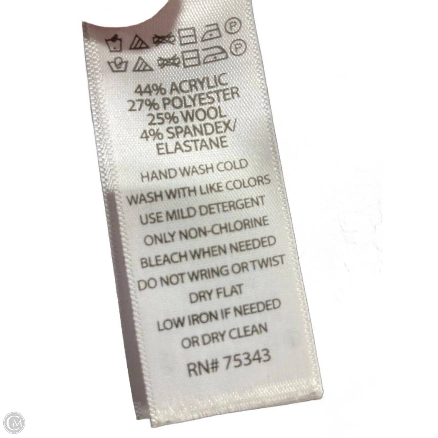 Sweater By Adrienne Vittadini In Zebra Print, Size: M