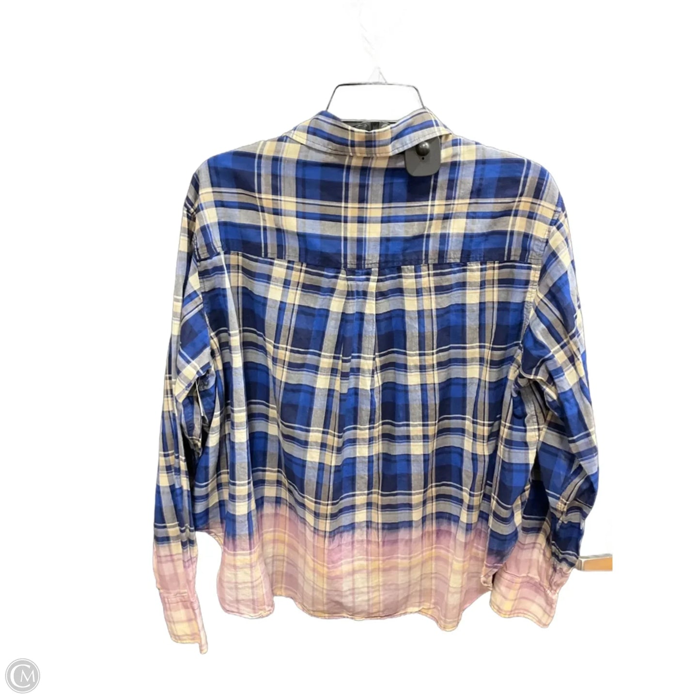 Top Long Sleeve Basic By Rag And Bone In Blue & Purple, Size: M