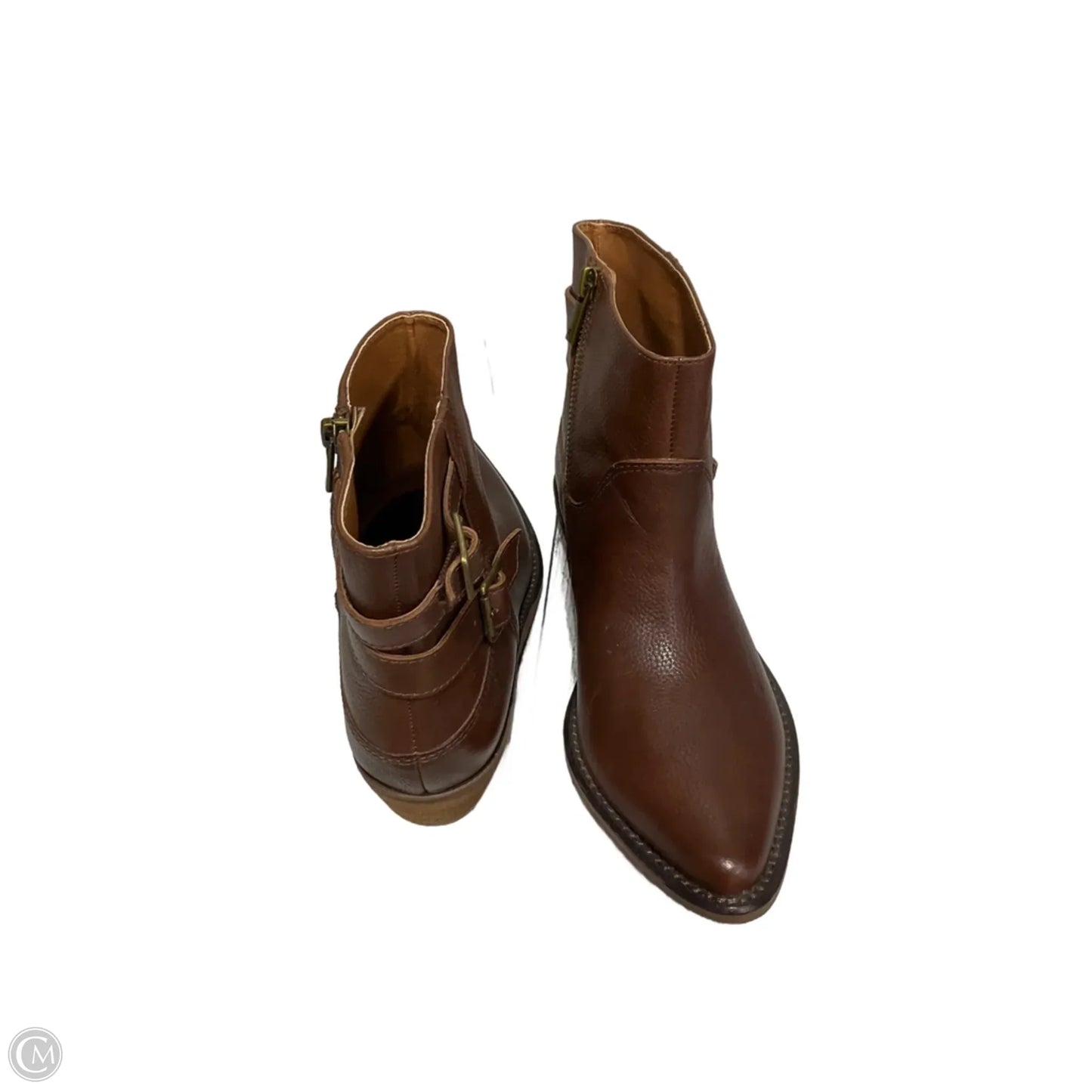 Boots Ankle Heels By Lucky Brand In Tan, Size: 8.5