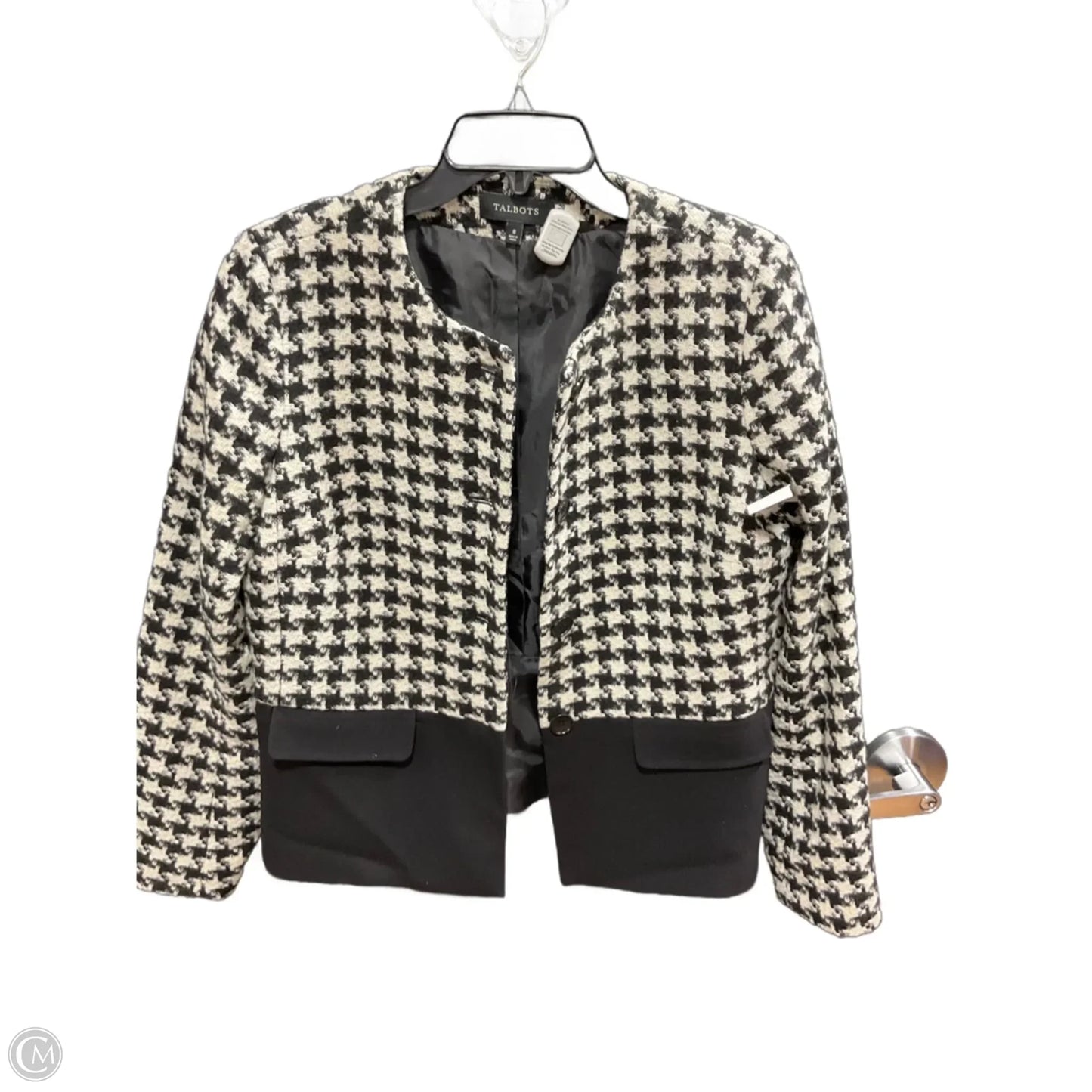 Blazer By Talbots In Blue & White, Size: 8