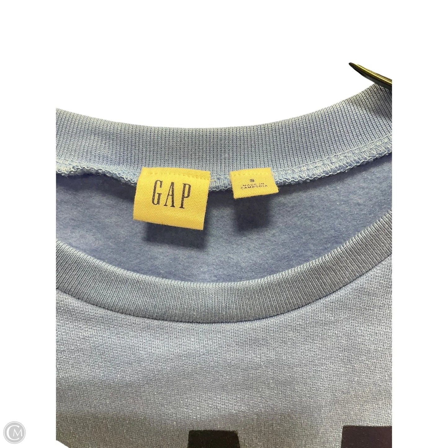 Sweatshirt Crewneck By Gap In Blue, Size: S