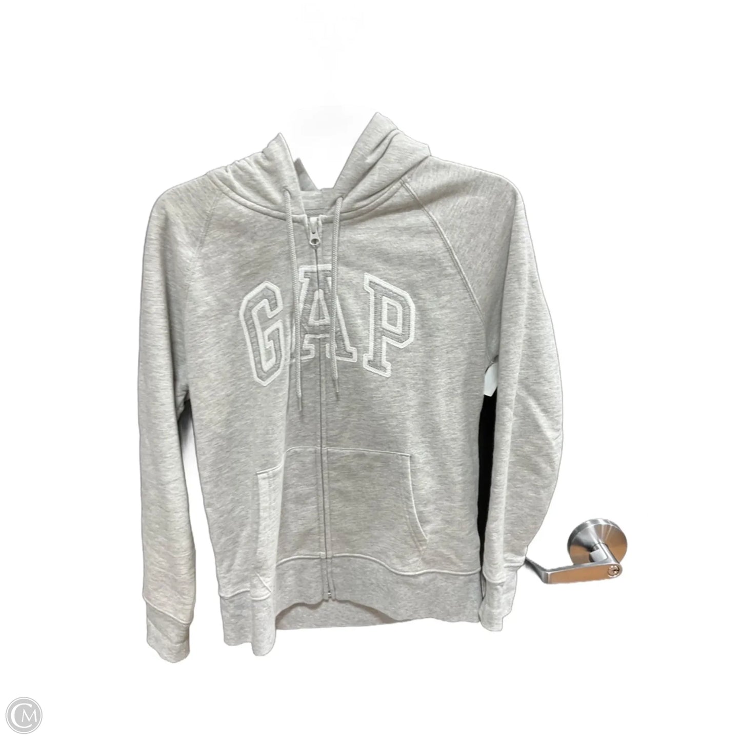 Sweatshirt Hoodie By Gap In Grey, Size: S